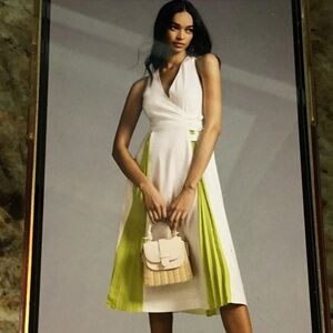 Anthropologie Maeve Sleeveless Pleated Dress